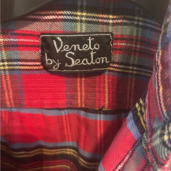 Vintage 90s Casual Pink Plaid Button Down Shirt for Women - Picture 6 of 7